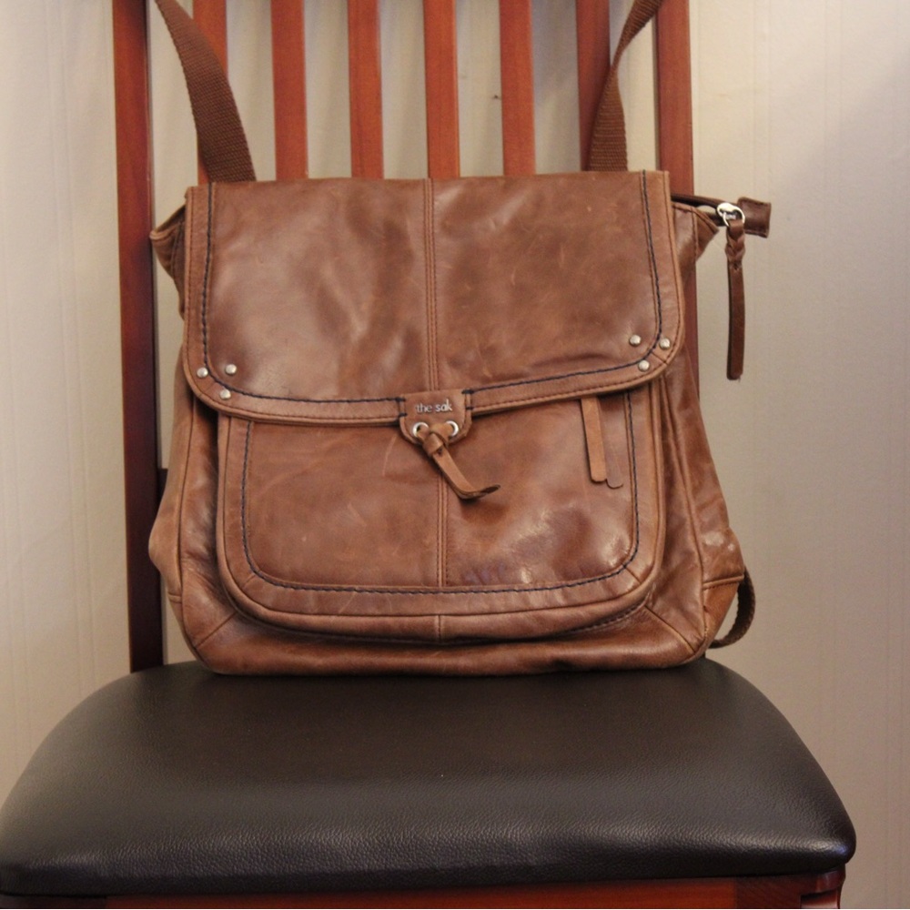 Super soft Brown leather backpack